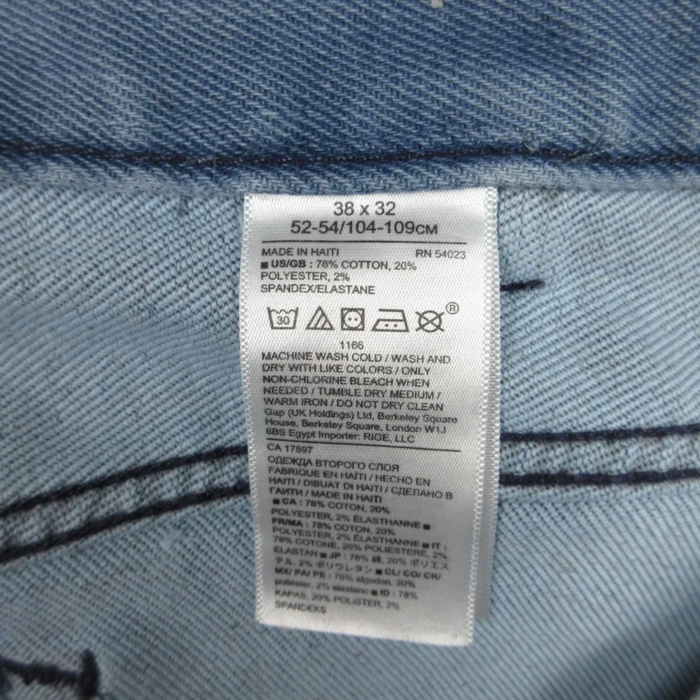 Banana Republic Jeans Mens 38x28 (Tag 38x32) Blue Traveler Stretch Denim Pants